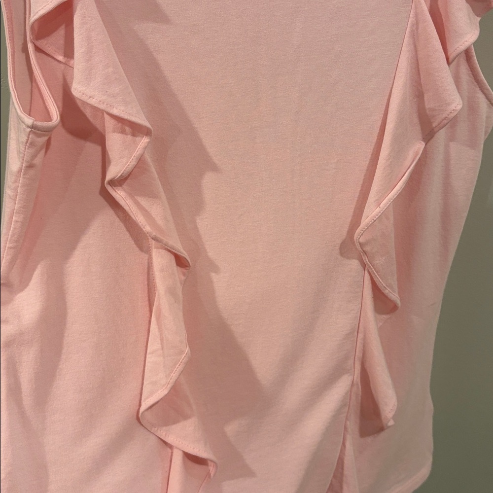 Lilly Pulitzer Pink Ruffled Tank Top - Picture 3 of 4